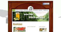 Desktop Screenshot of gambrinus-suhl.de